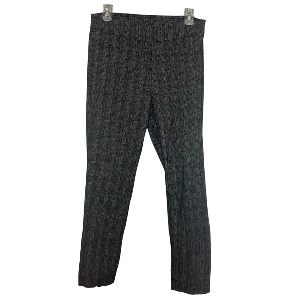 Slimsation by Multiples Pull On Herringbone Print Pants Size 8